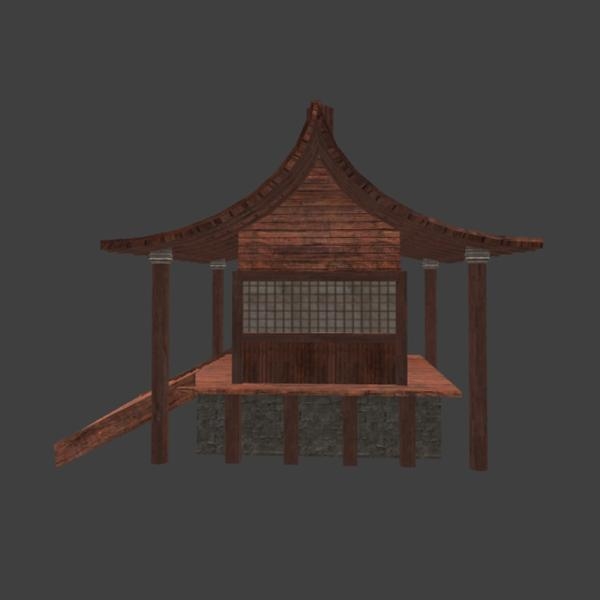 古建筑-建筑-古建筑-3D打印模型-3D城